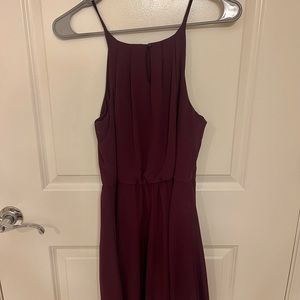 Purple wedding guest dress